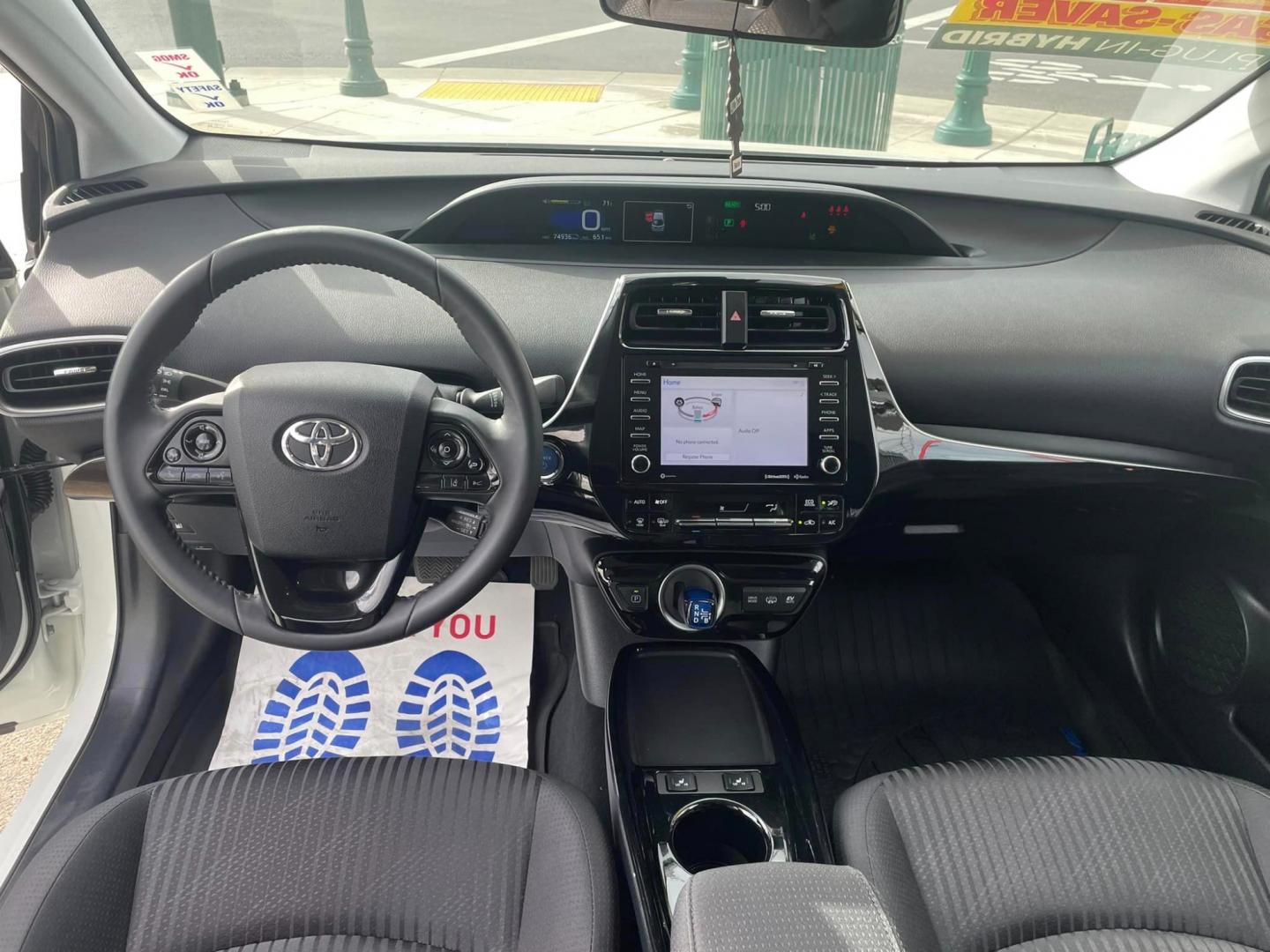 2020 WHITE /BLACK Toyota Prius Prime (JTDKARFP5L3) , located at 744 E Miner Ave, Stockton, CA, 95202, (209) 944-5770, 37.956863, -121.282082 - Photo#8